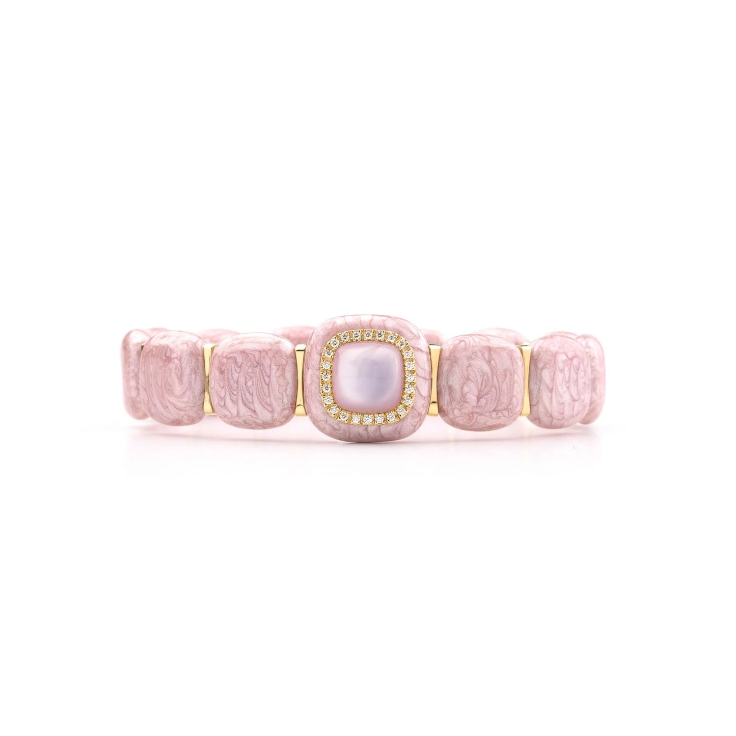 Mistica Rose Pink Enamel Bracelet