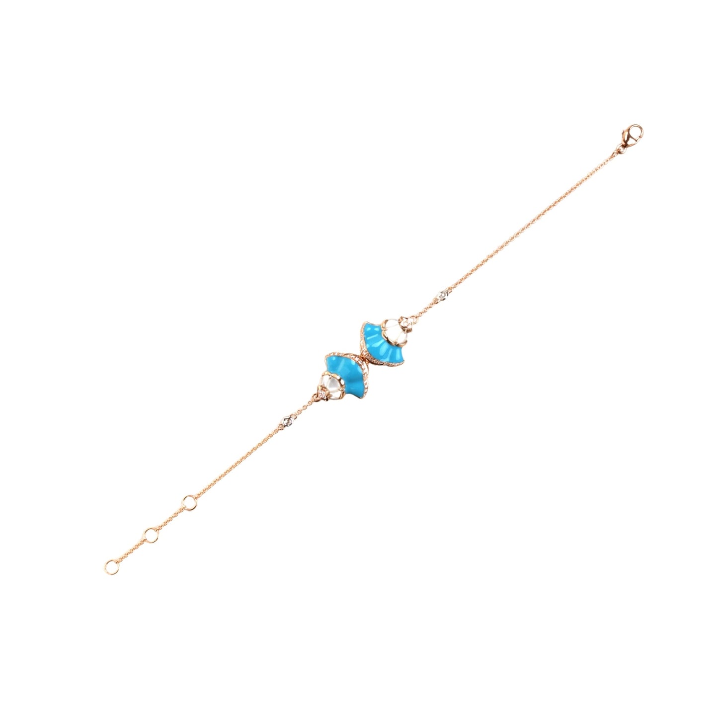 Bracelet With Diamond, MOP & Enamel