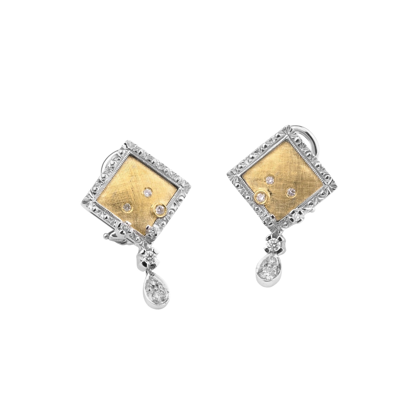 Ornato Florentine Finish Earring