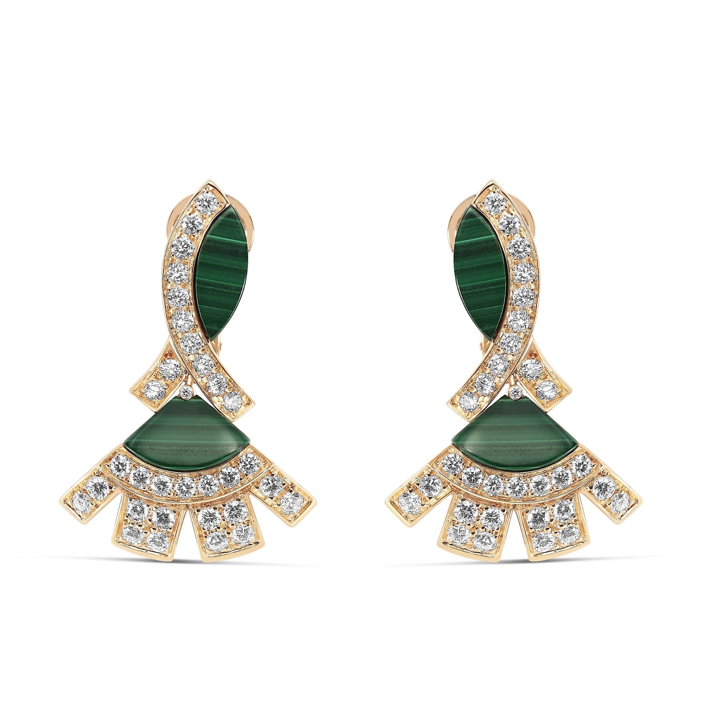 Daisy Earrings - Malachite