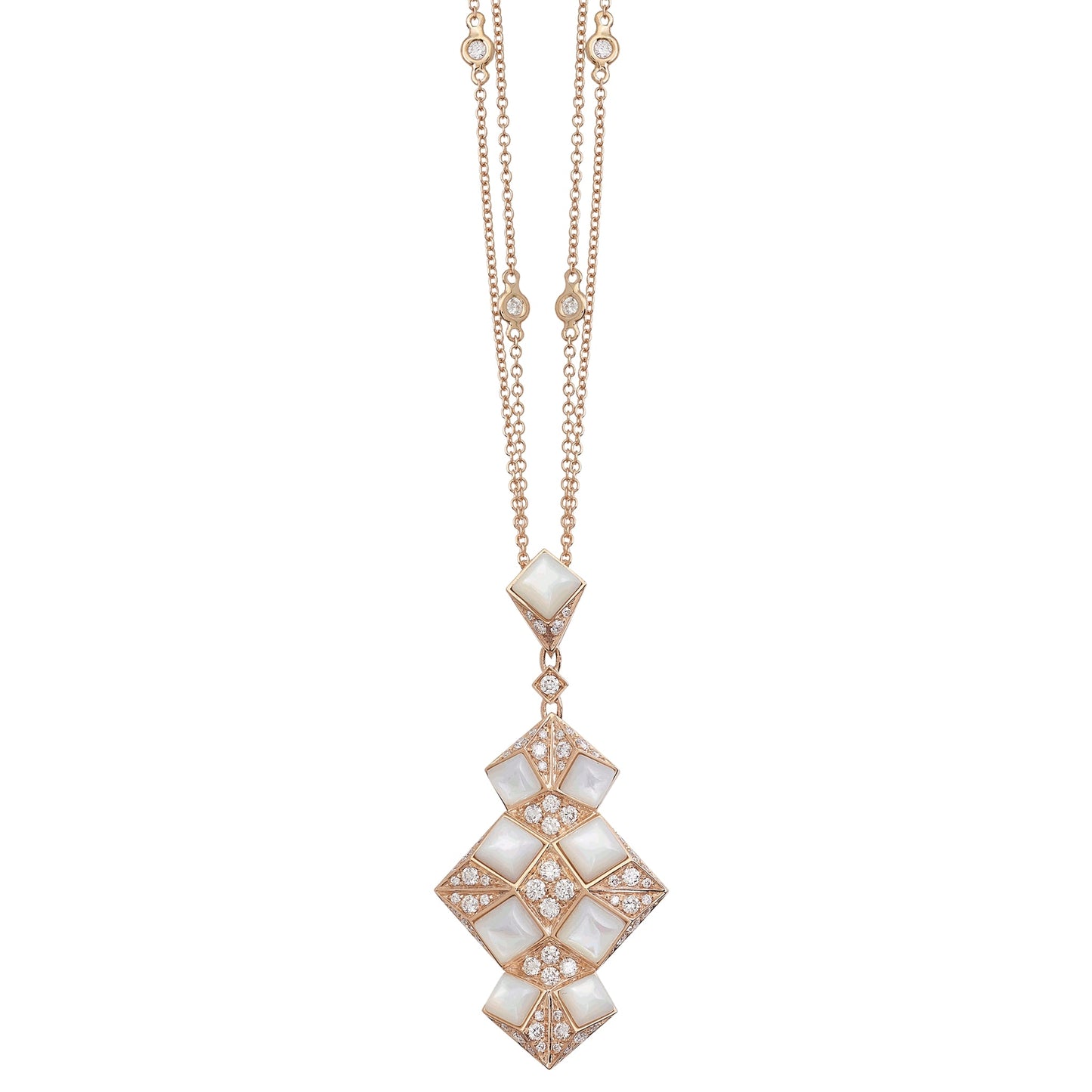 Prisma Necklace - Diamond & MOP