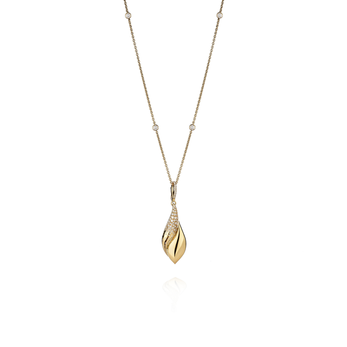 18K Abbraccio Minimalist Necklace