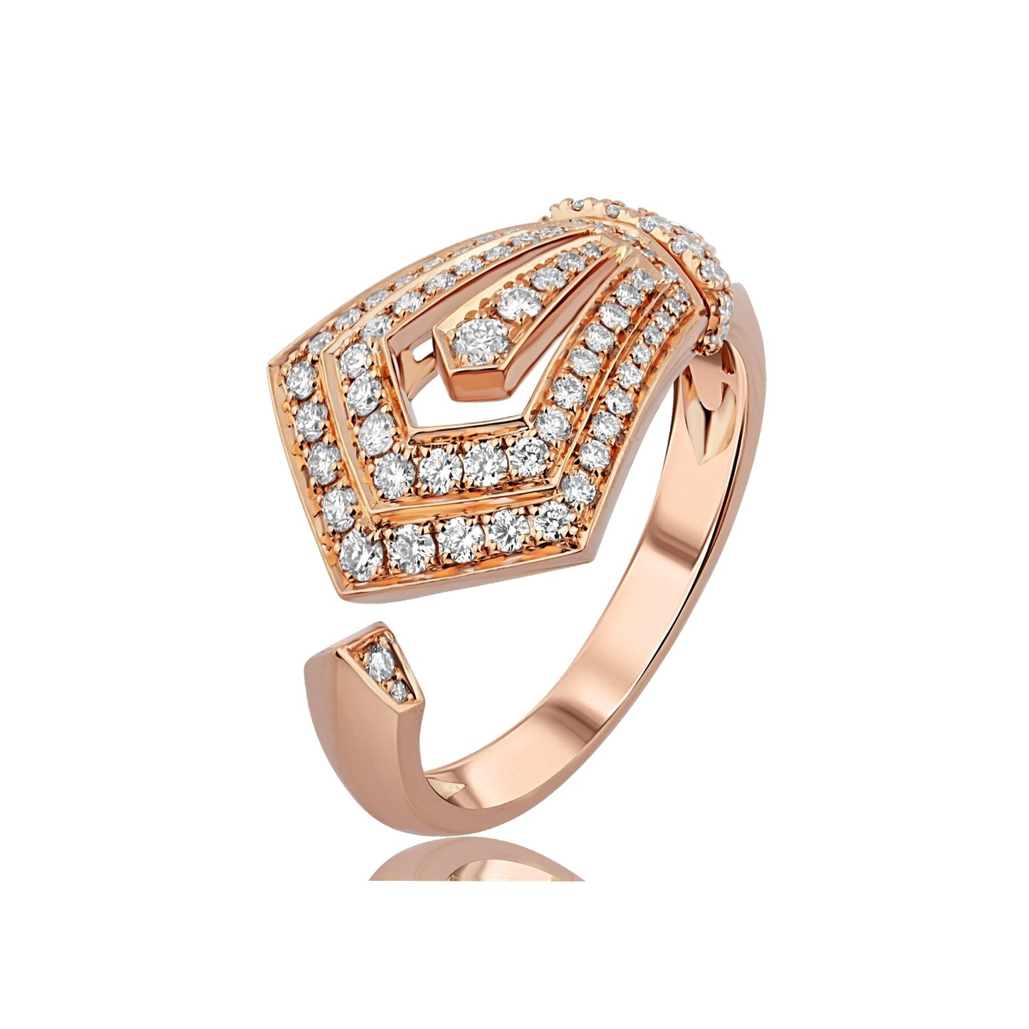 Art Deco Diamonds Open Ring