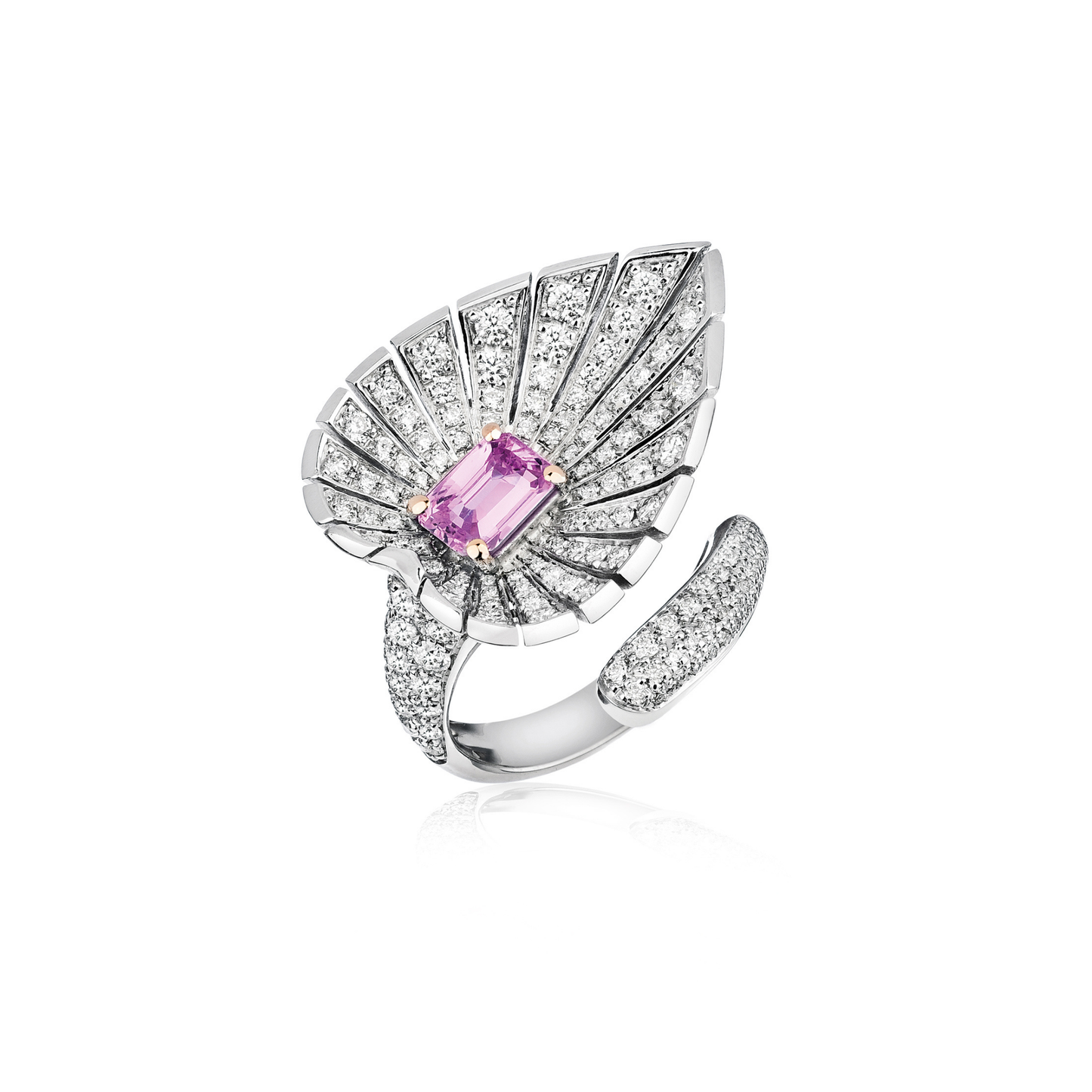 18 KT Gold Leaf Ring