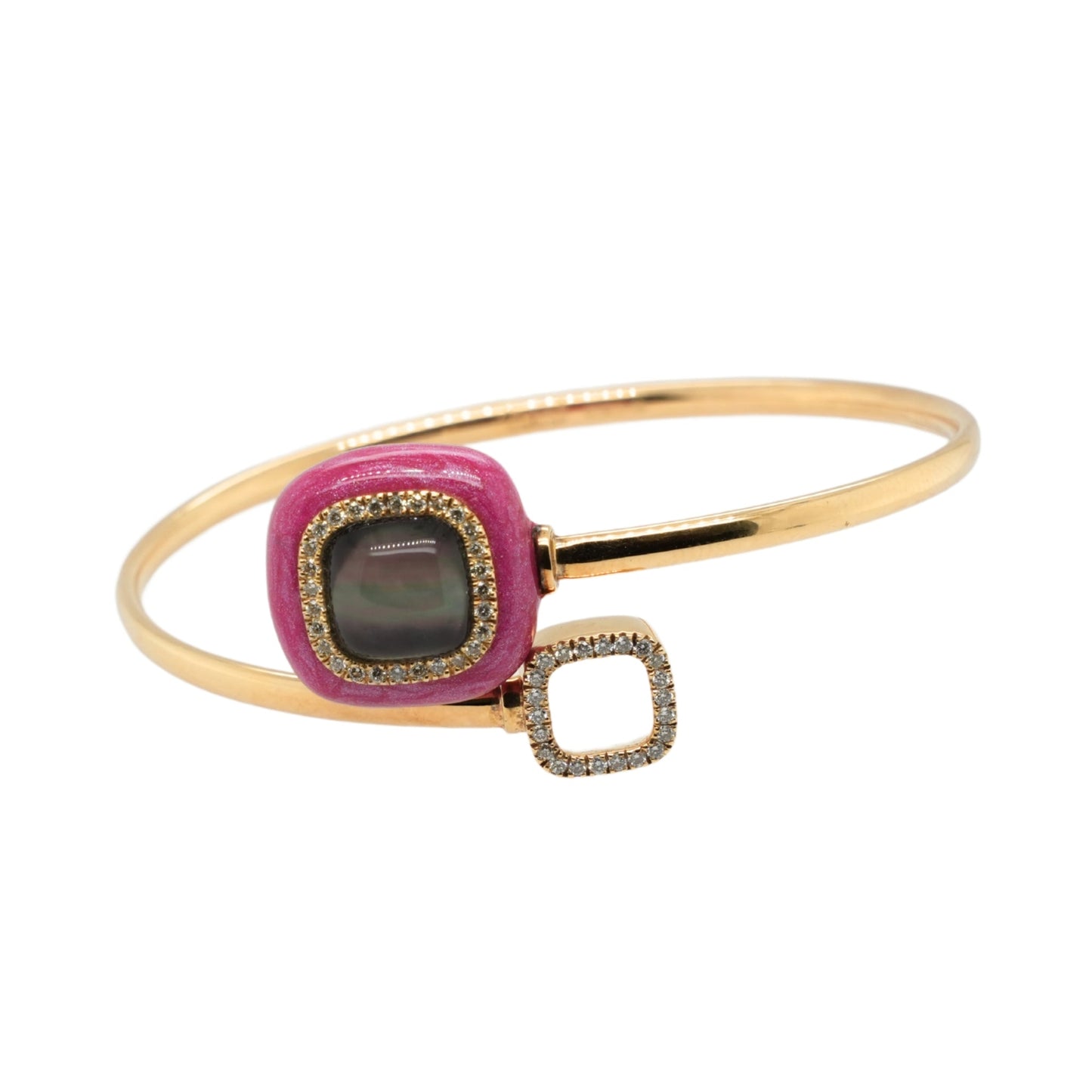 Mistica Fucsia Enamel & Black Mop Bracelet