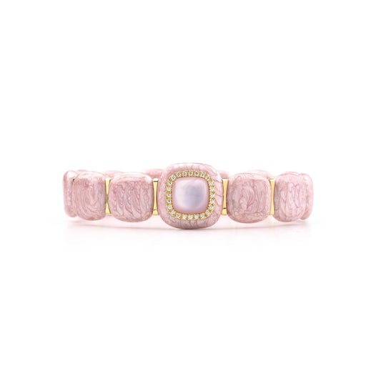 Mistica Rose Pink Enamel Bracelet