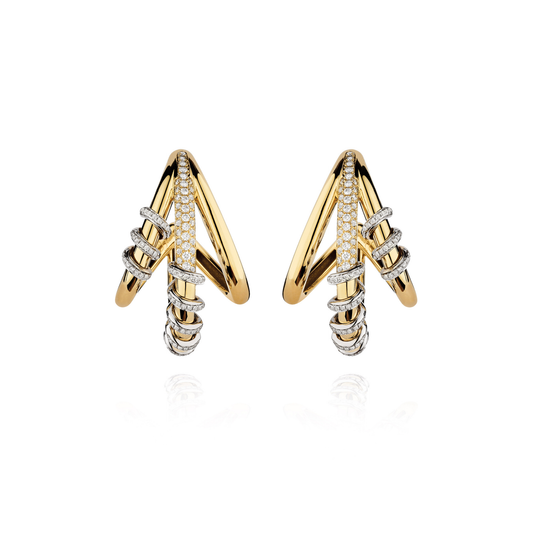 18 KT Gold Circe Charming Earrings