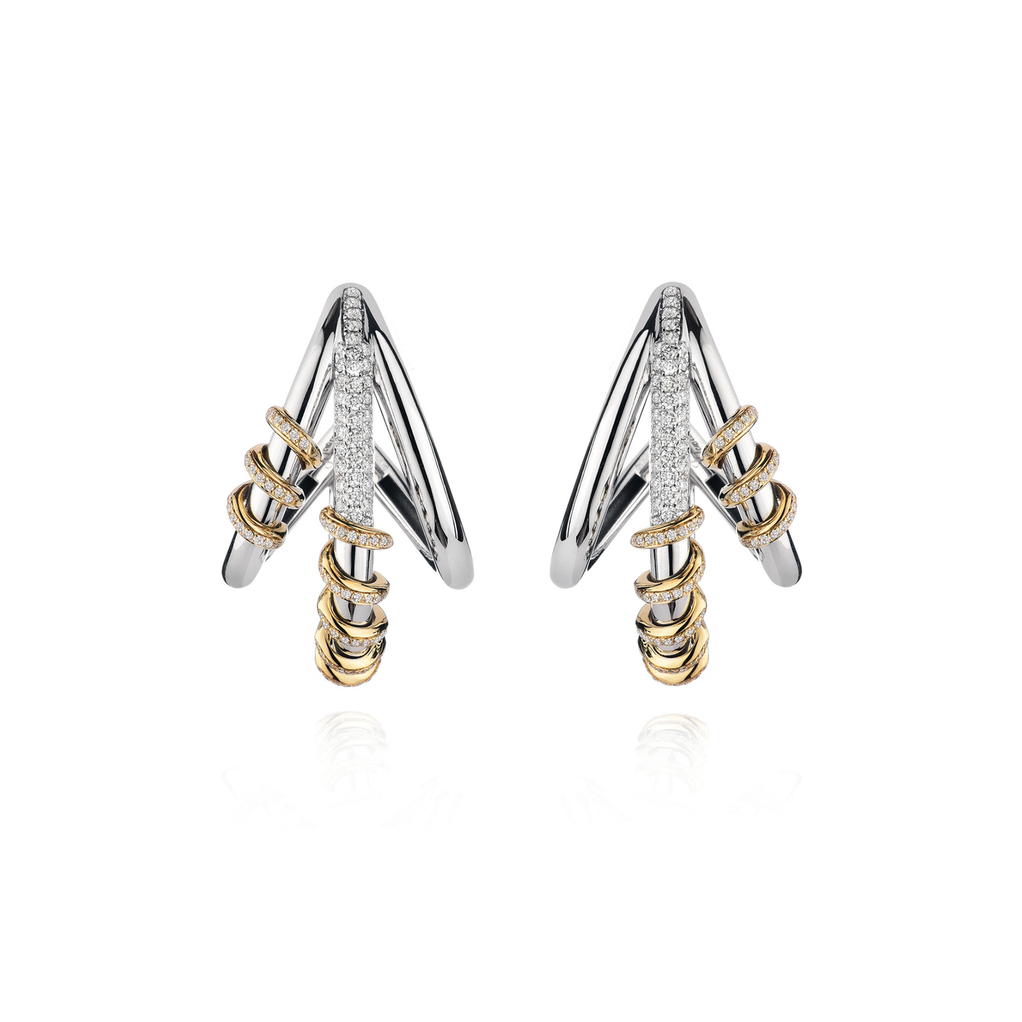 18 KT Gold Circe Sleek Earrings