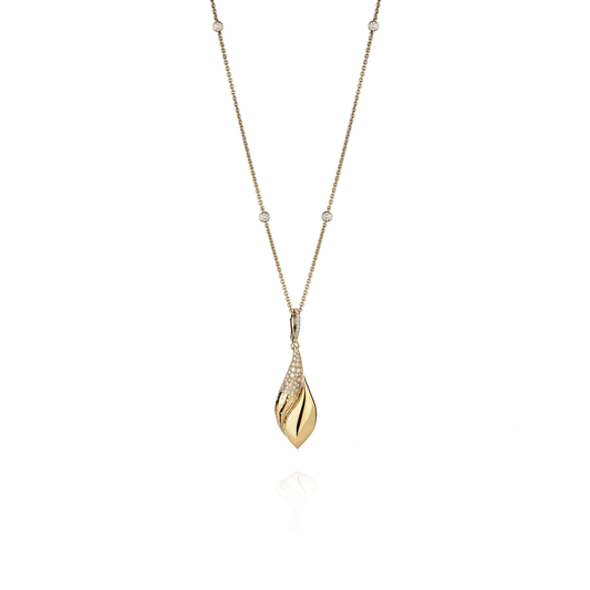 18K Abbraccio Minimalist Necklace