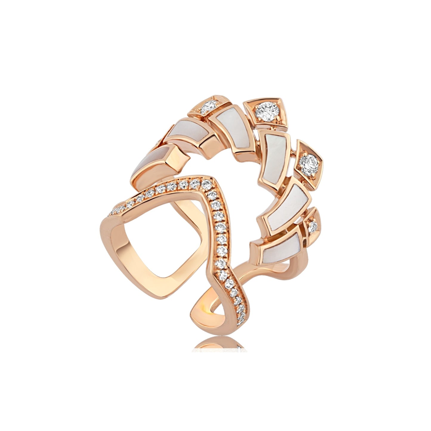 Classic Geomatrica MOP Nail Ring