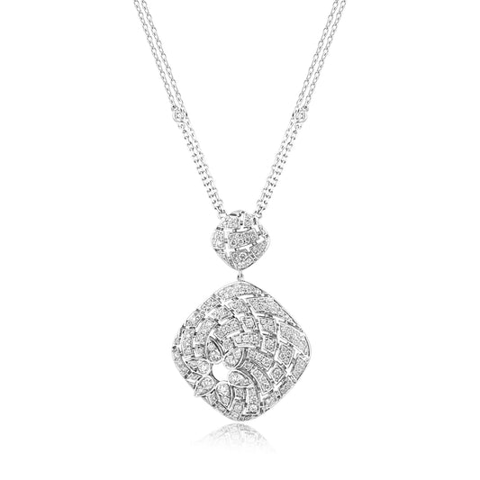Geomatrica Diamond Pendant, Medium