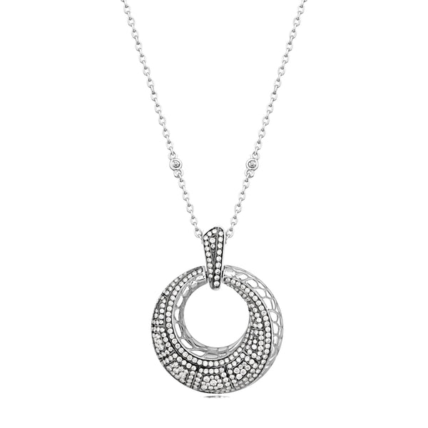 Coccopelli Diamond Pendant Medium - White Gold