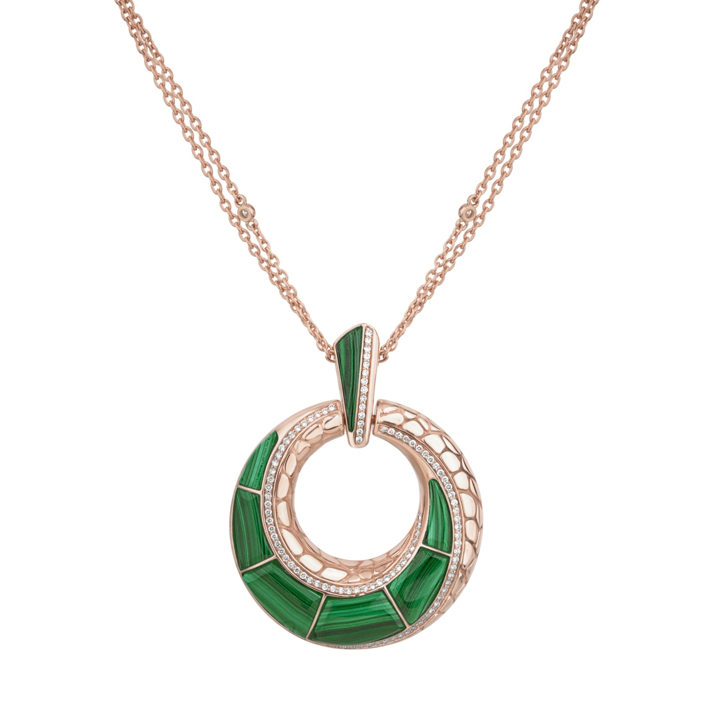 Coccopelli Malachite Pendant, Big