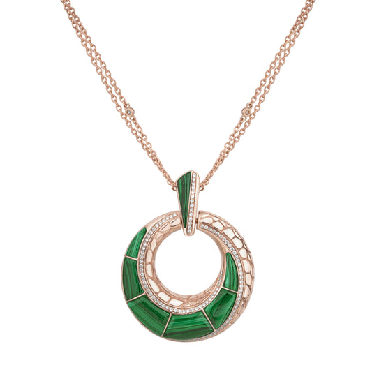 Coccopelli Malachite Pendant, Big