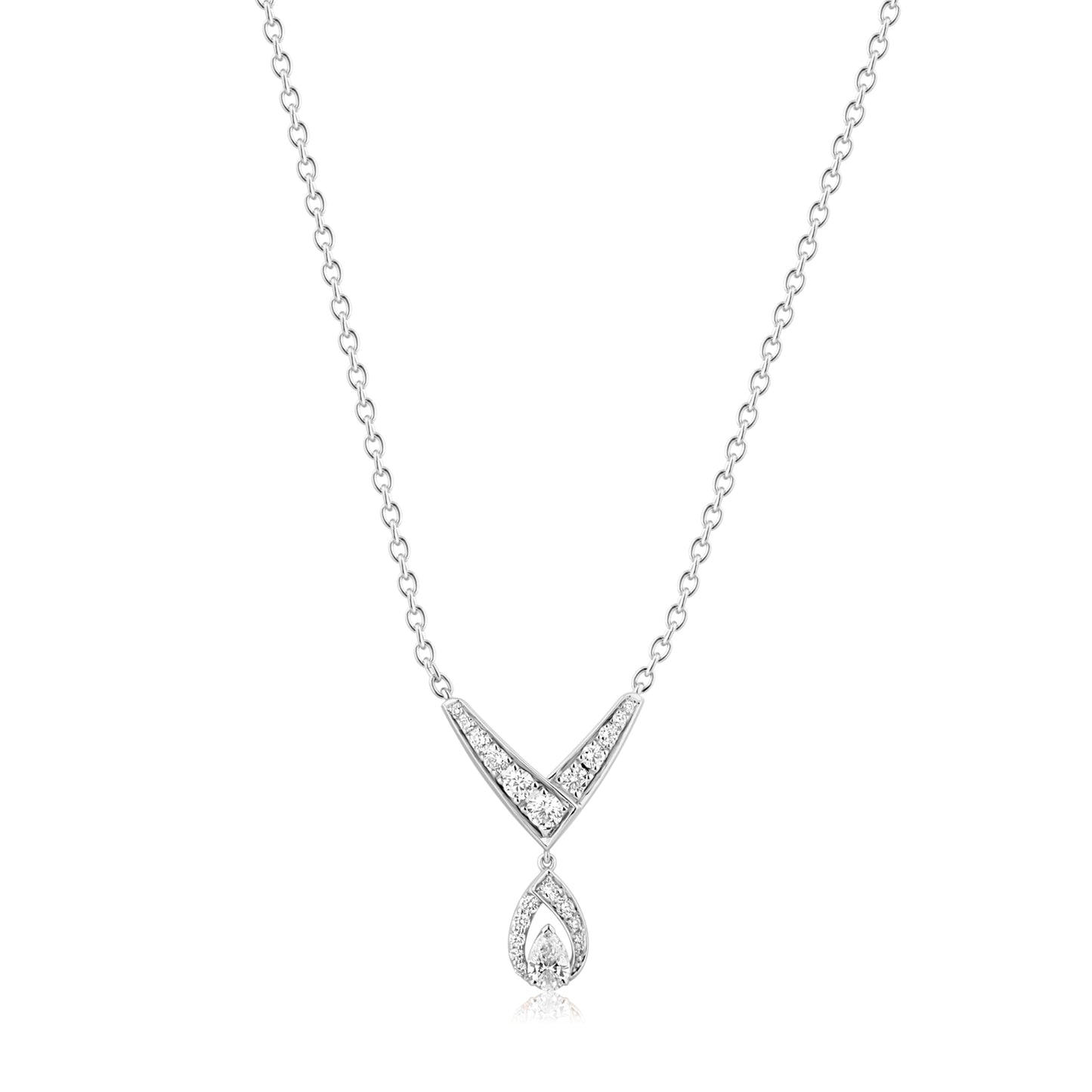 Small Pendant - White Gold