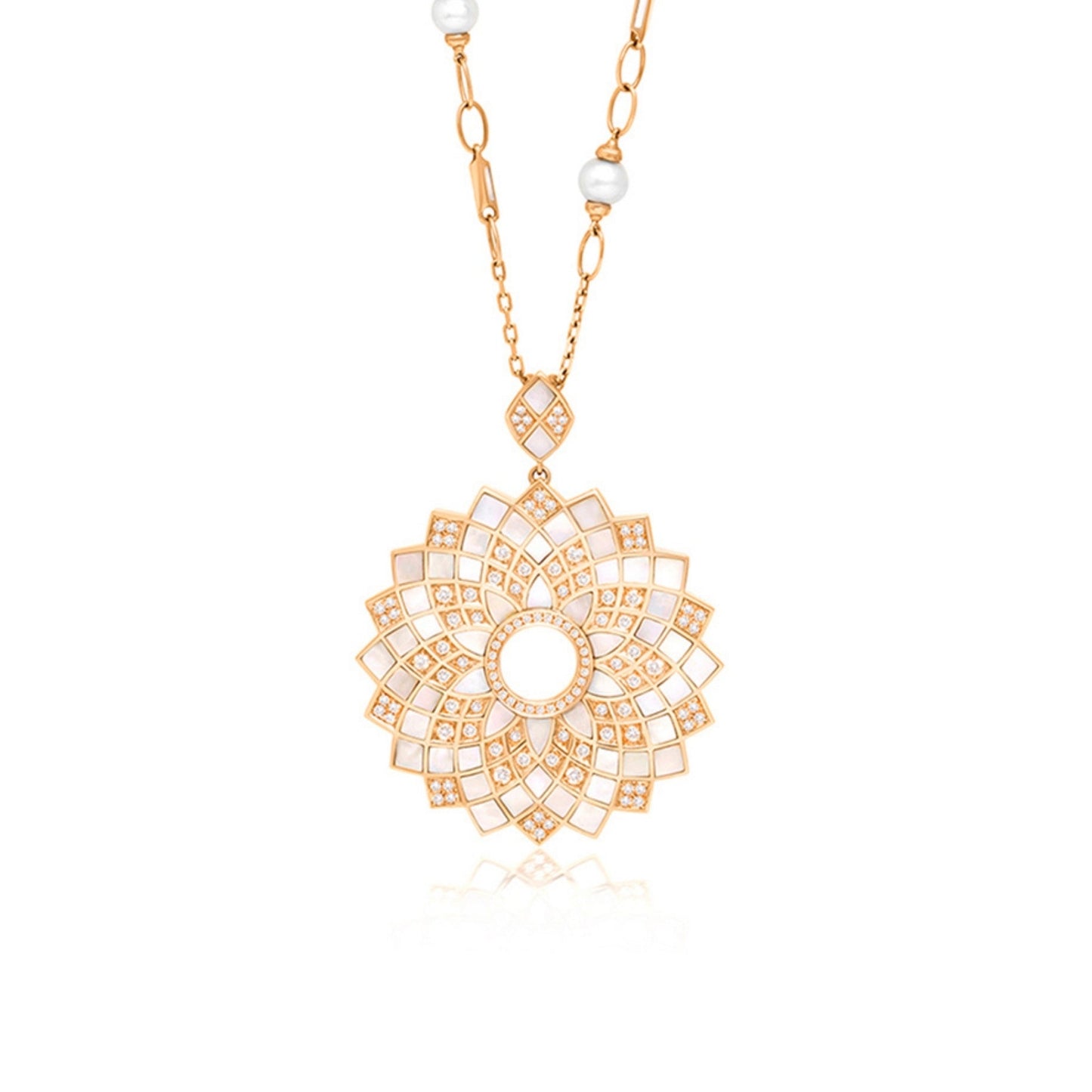 Classic Geomatrica MOP Necklace