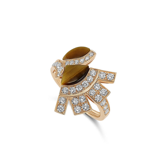 Daisy Ring - Tiger Eye