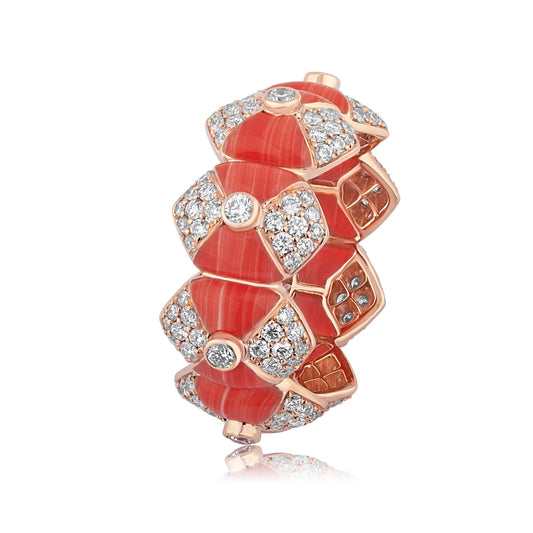 Rosé Coral Eternity Ring