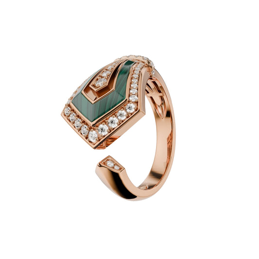 Art Deco Malachite Earrings